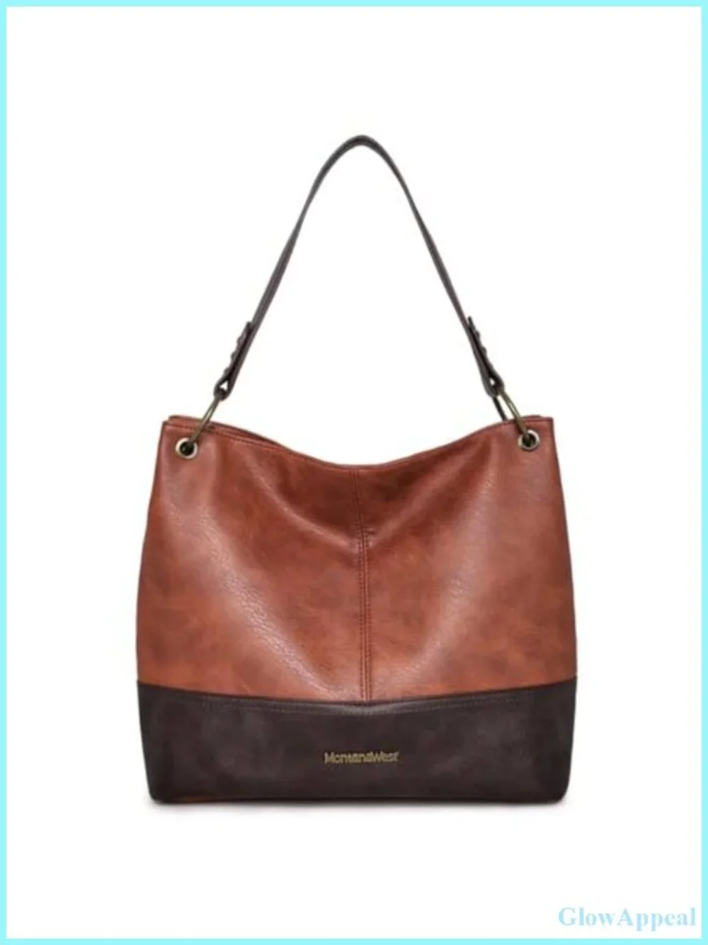 Chic Hobo Bag Slouchy Shoulder Tote Vegan Leather